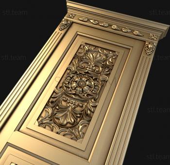 3D model 3d model of door carved for cnc, stl file (STL)